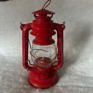 10” Red Oil Lantern